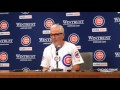 Joe Maddon on the Cubs' Win, Dexter Fowler and Willson Contreras