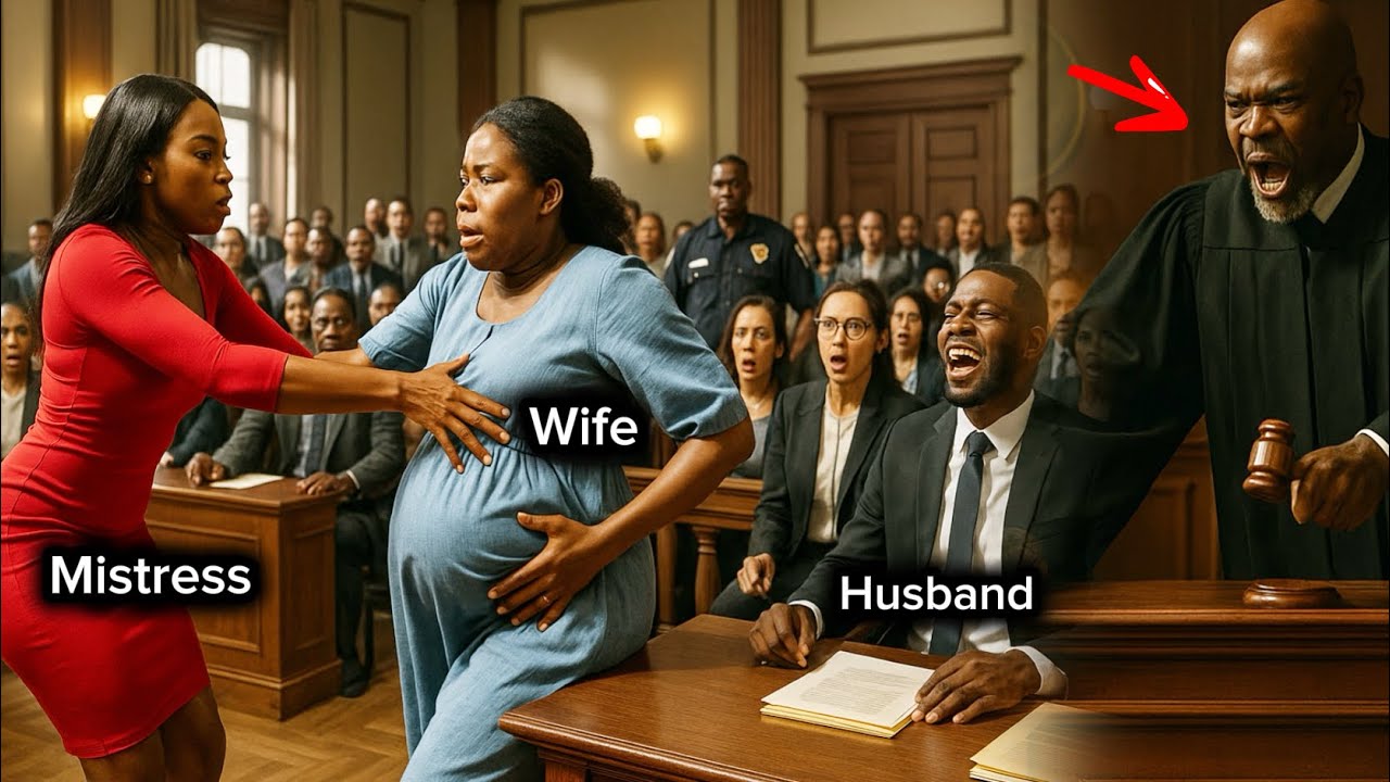 MISTRESS PUSHED D PREGNANT WIFE IN COURT-HUSBAND LAUGH UNAWARE D WIFE’S FATHER WAS D JUDGE… 