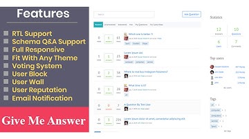 Give Me Answer - WordPress Q&A Forum Plugin | Codecanyon Scripts and Snippets