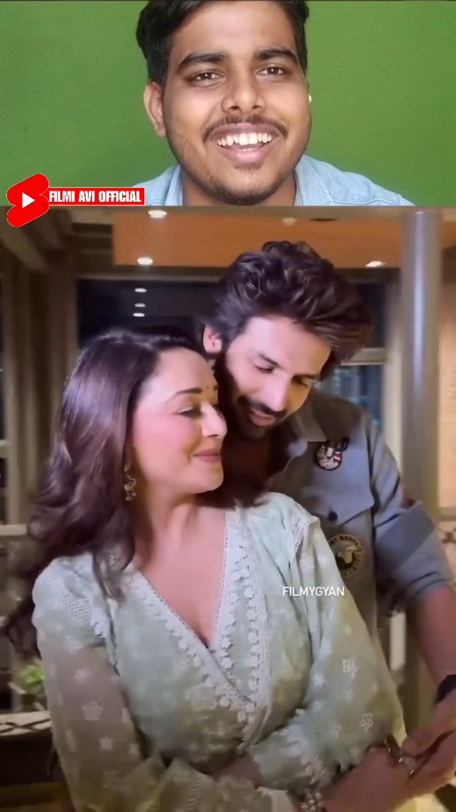 Kartik Aaryan and Madhuri Dixit Dance Video | Reaction Video | #shorts #remix