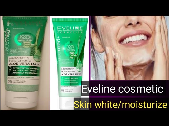 Eveline cosmetic facemed immediately moisturizing Aloe Vera mask review/use  #Azrasparlour