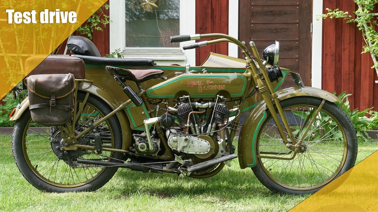 19273 - Harley-Davidson Sidvagn 1000 cc — 1919 - YouTube