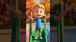 One Two Three Go Go! 😍 Baby Climbing Slide | Funny 3D Kids Animation #shorts #cartoon #kids