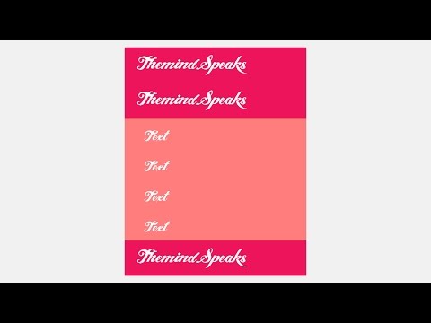 Simple Accordion Styled Container | HTML & CSS - TheMindSpeaks