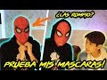 MI HERMANO SE PRUEBA MIS MASCARAS DE SPIDERMAN!/ IVANSPIDEY