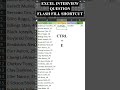 Excel for Freshe rExcel Tutoring Excel for Beginners Job Interview Questions