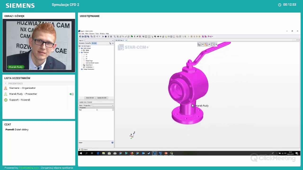 Simcenter STAR CCM+ Multifizyczne symulacje CFD - zapis webinaru - YouTube