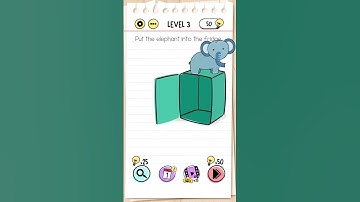 put the elephant into the fridge level Brain test gaming video #shorts