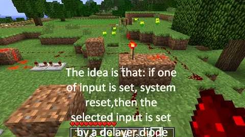 Minecraft train station banking system with SR Latch tutorial