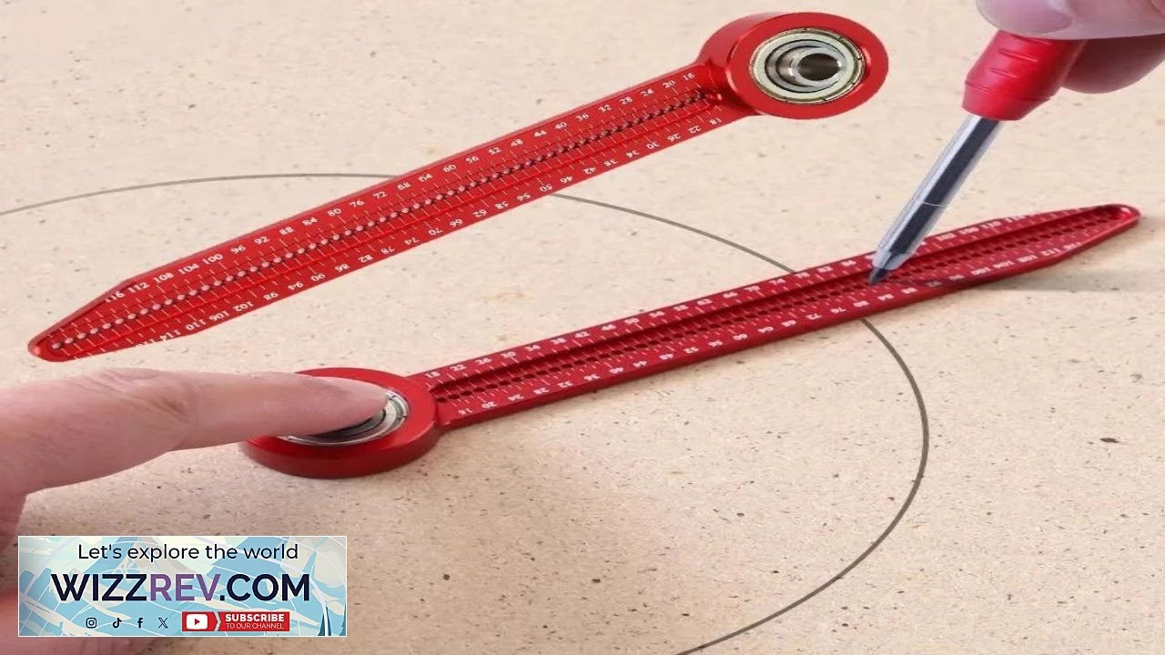 Измерительный круг для столярных работ, циркуль для измерения отверстий в столярных работах, лине...