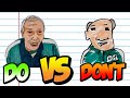DOs & DONT's How To Draw Squid Game Players ( Players 1 & 456) EASY