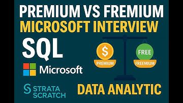Premium vs Freemium - Microsoft SQL StrataScratch