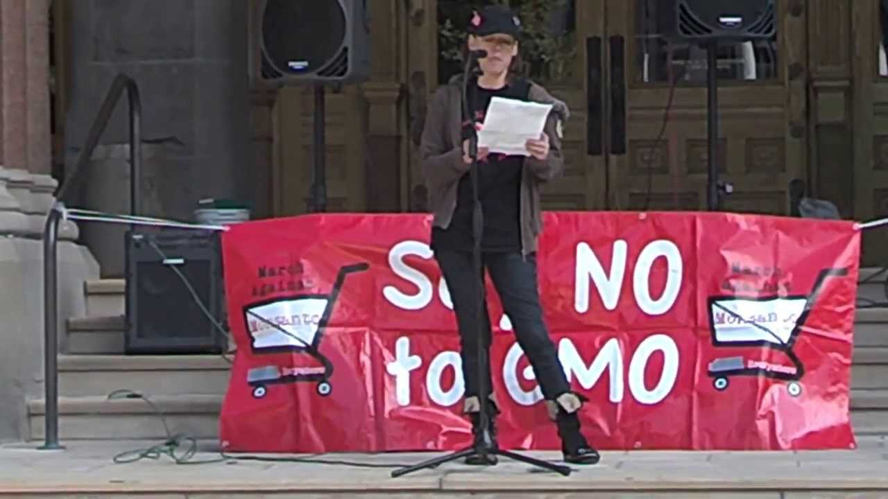 March against monsanto organizer Kim Kasey salt lake city,utah oct,12th,3013