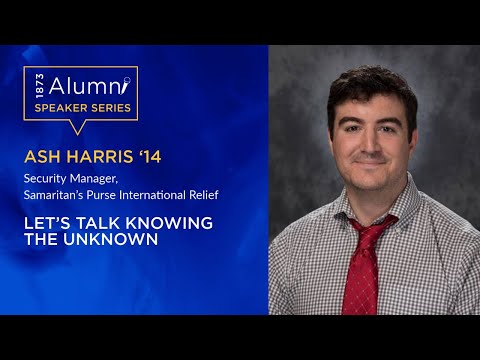 1873 Alumni Speaker Series with Ash Harris '14