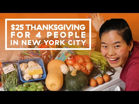 I Made A Thanksgiving Feast For 4 People On A $25 Budget | Delish