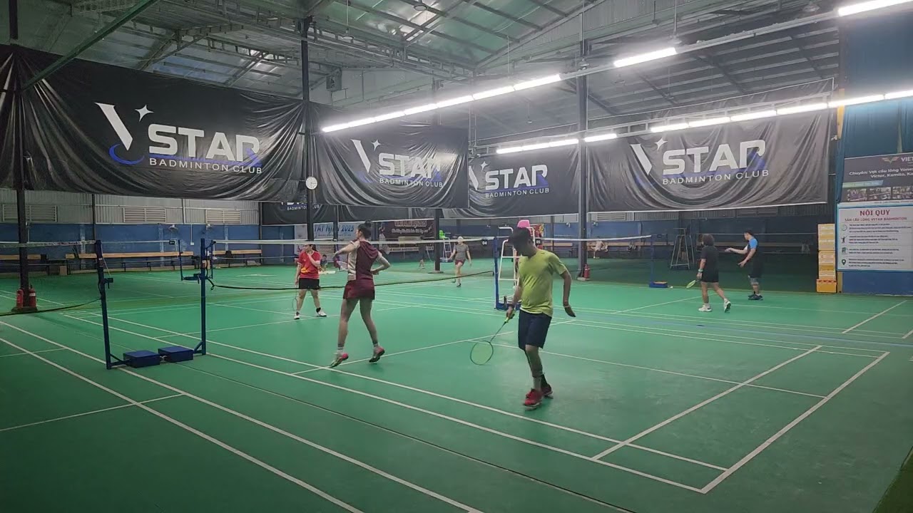 T30303 Mix [CLVK ]🤾‍♂️ Văn / An🏸 Vy / Bình - HAPTHY Badminton - Sân Cầu lông Vstar
