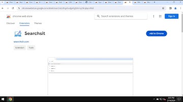 Searchsit browser-hijacking extension removal video.
