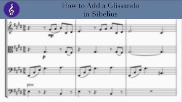 How to Add a Glissando in Sibelius