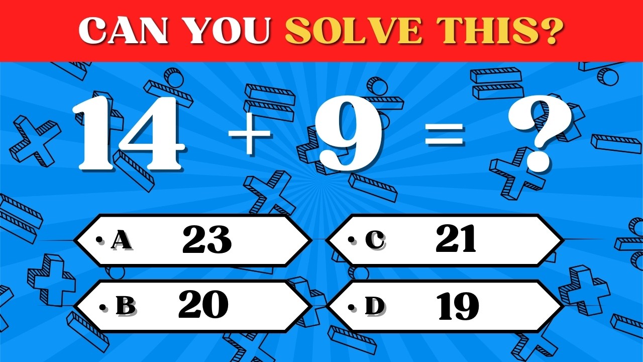 Addition Quiz for Kids 🧮 | Fun Math Challenge - YouTube