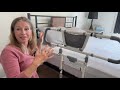 Prevent Falls and Injury from Bed! Foldable Adjustable Bed Side Rail for Seniors. Install Demo
