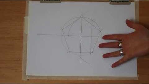 How to draw a pentagon with a ruler and compass