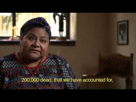 Rigoberta Menchú Tum, Ambassador Robert White, US policy and Genocide in Harvest of Empire