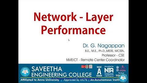Network Layer Performance   | Unit 3 -  CS8591 - Computer Networks