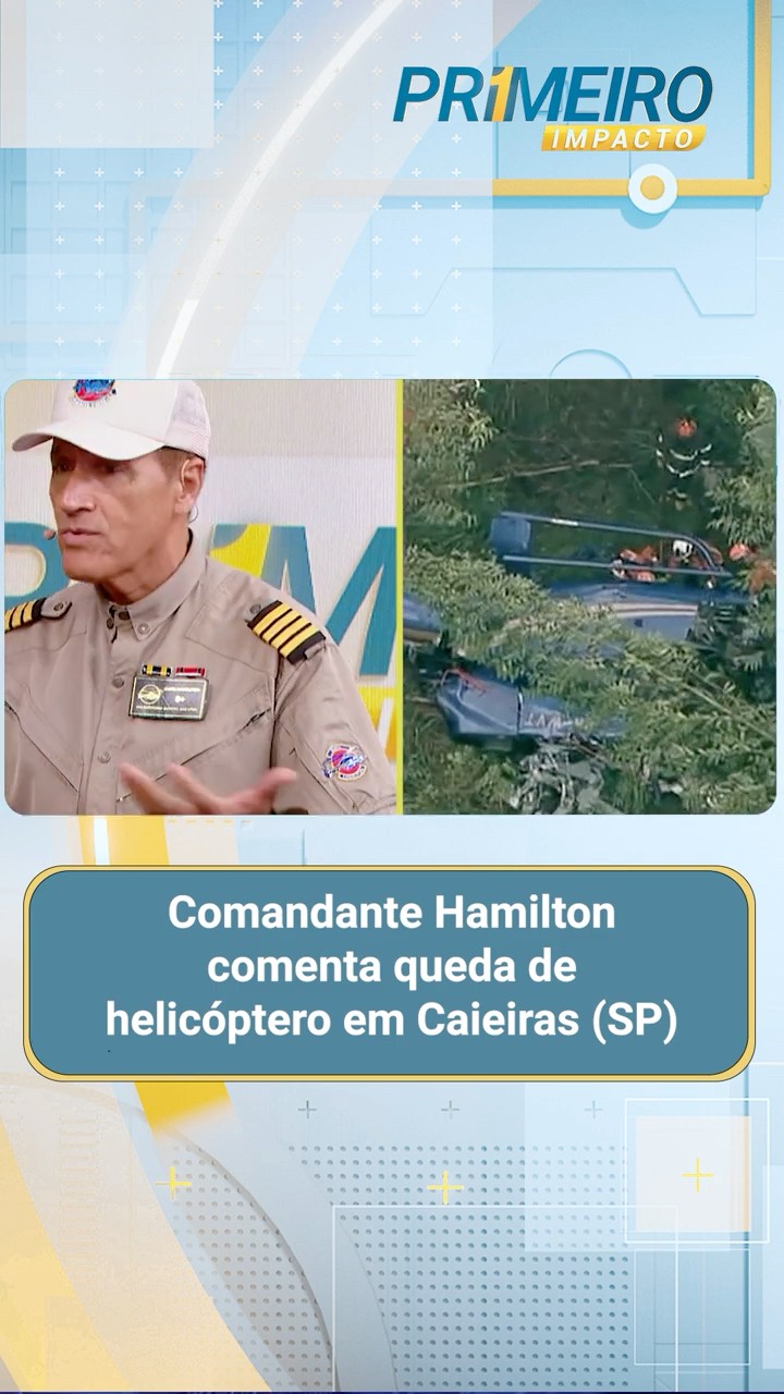 Comandante Hamilton comenta queda de helicóptero em Caieiras (SP)