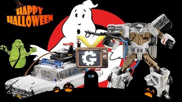 Halloween Special! Transformers Ghostbusters Ectotron / Ecto-1 box opening / review / VaughnGear