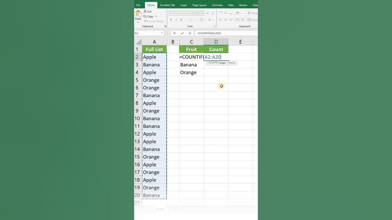 How to Count Distinct Values In Excel #excel How to Count Distinct Values In Excel #excel