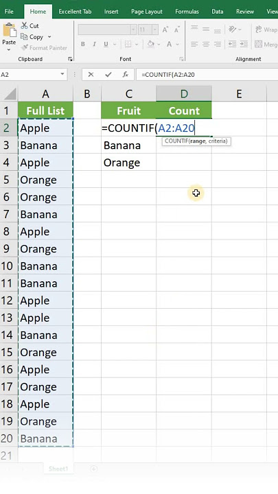 How to Count Distinct Values In Excel #excel