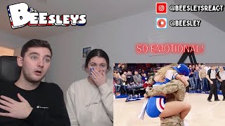 British Couple Reacts to MOST EMOTIONAL SOLDIERS COMING HOME COMPILATION