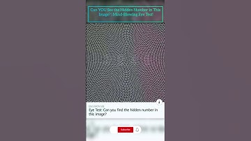 Can YOU See the Hidden Number in This Image🤔 | Mind-Blowing Eye Test. l #challenge  #edit #shorts