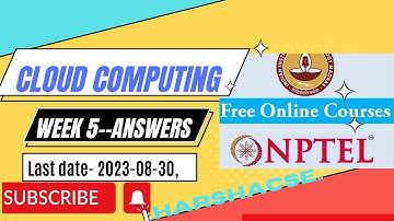 cloud computing week 5 nptel answers #nptel #moocs #swayam 2023 nptel cloud computing#harshacse