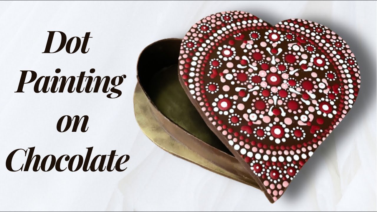 Easy DIY Dot Painting on Chocolate How to Paint on Chocolate with
