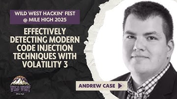 Effectively Detecting Modern Code Injection Techniques with Volatility 3 | Andrew Case