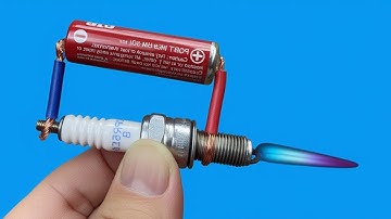 How to Make a Simple Welding Machine from Spark Plugs and Batteries at Home!
