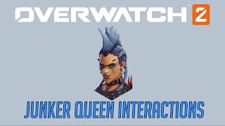 Overwatch 2 Second Closed Beta - Junker Queen Interactions + Hero Specific Eliminations