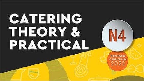 Catering theory & practical N4 Module 7