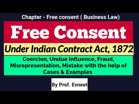 वीडियो: जब सहमति मुक्त नहीं होती तो अनुबंध होता है?