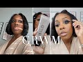 GRWM✨| blue eyes on brown skin + trying a NEW (to me) tinted moisturizer | Andrea Renee