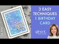 3 Techniques in One Fun Card!