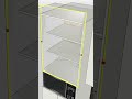 Cómo dar reflejo SIN RENDER a vidrio en sketchup #diy #cocinasmodernas #cocinaspequeñas