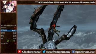 God of War 3 Remastered any% NG+ Speedrun World Record [55:32]