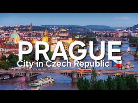 Prague At Night, City in Czech Republic | Cinematic drone footage of Czech Republic at night