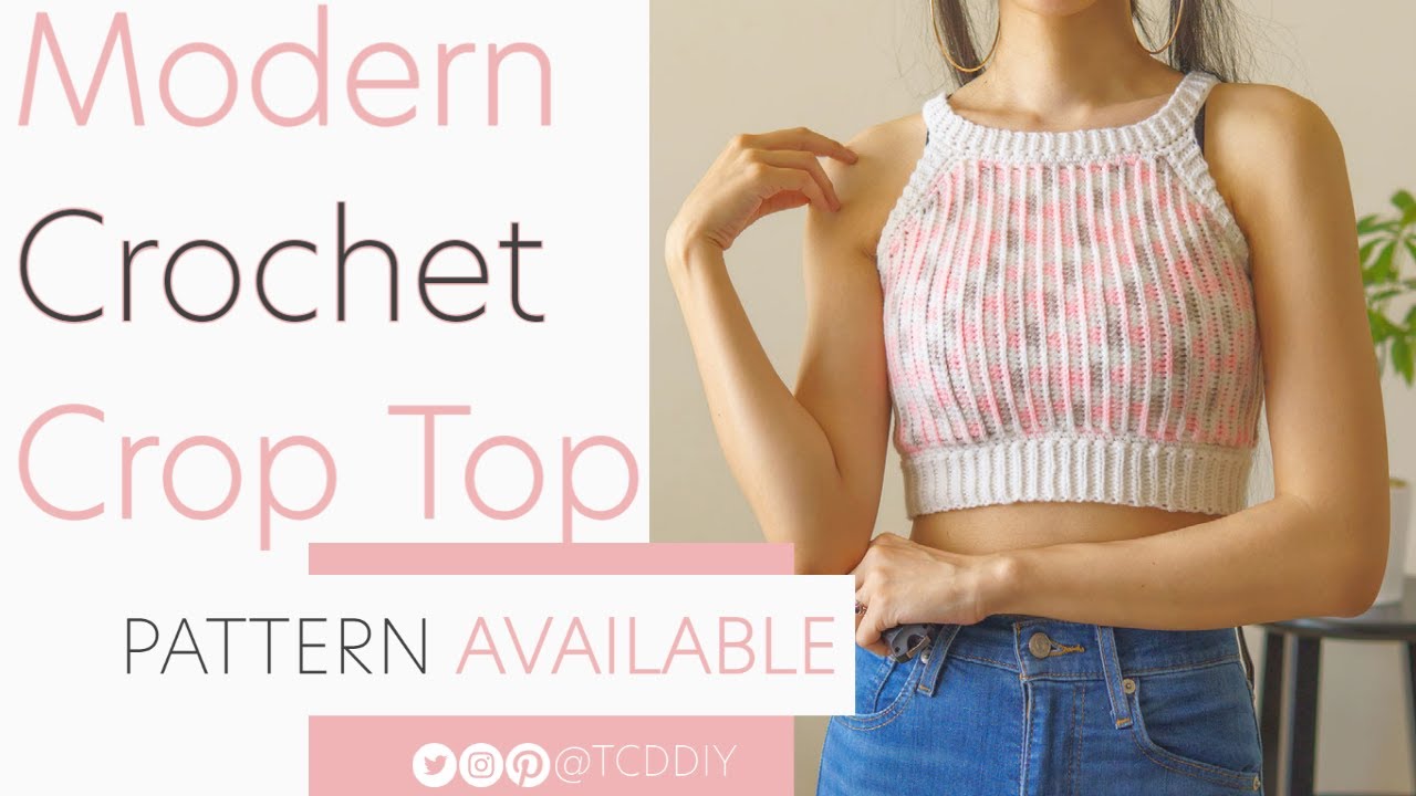 How to Crochet A CUTE Crop Top  Pattern & Tutorial DIY 