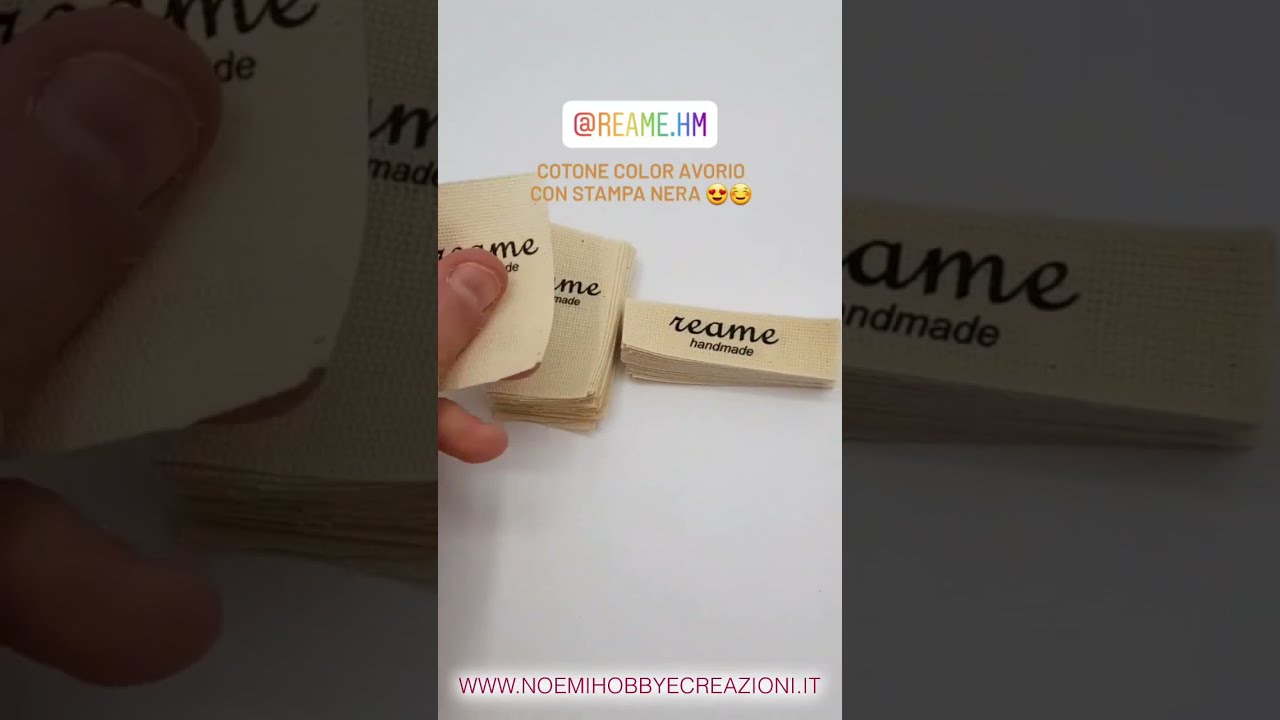 100 Etichette Cucito 'Handmade With Love' - Per Vestiti, Artigianato, Fai Da Te, Con Cuore E Motivo Macchina - Foto 3