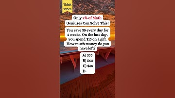 Only 1% of Math Geniuses Can Solve This!Are you one of them?#riddlemathworld #shorts #math