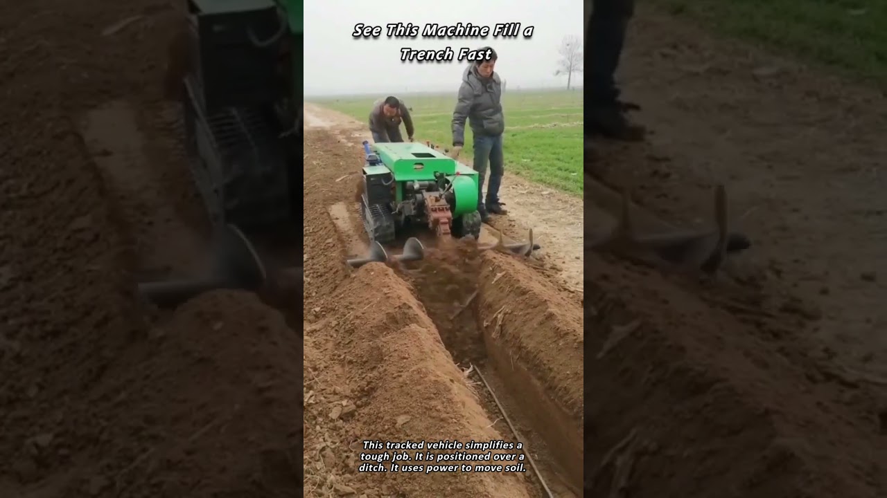 See This Machine Fill a Trench