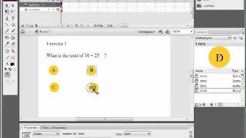 Multiple Choice Questions in Adobe Flash CS3